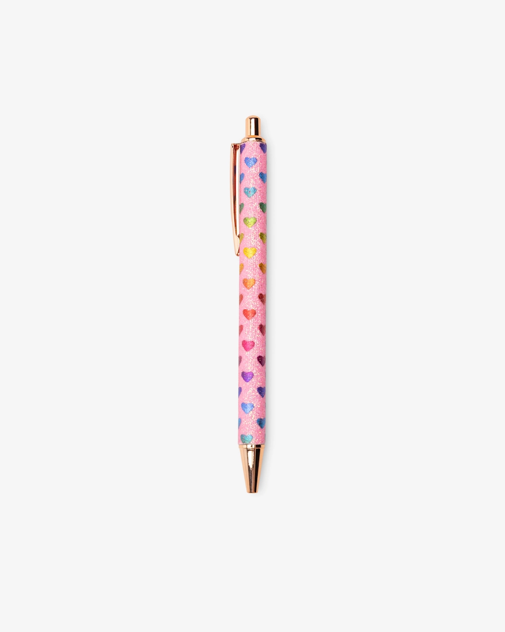 Bläckpenna glitterhjärta Hallonrosa