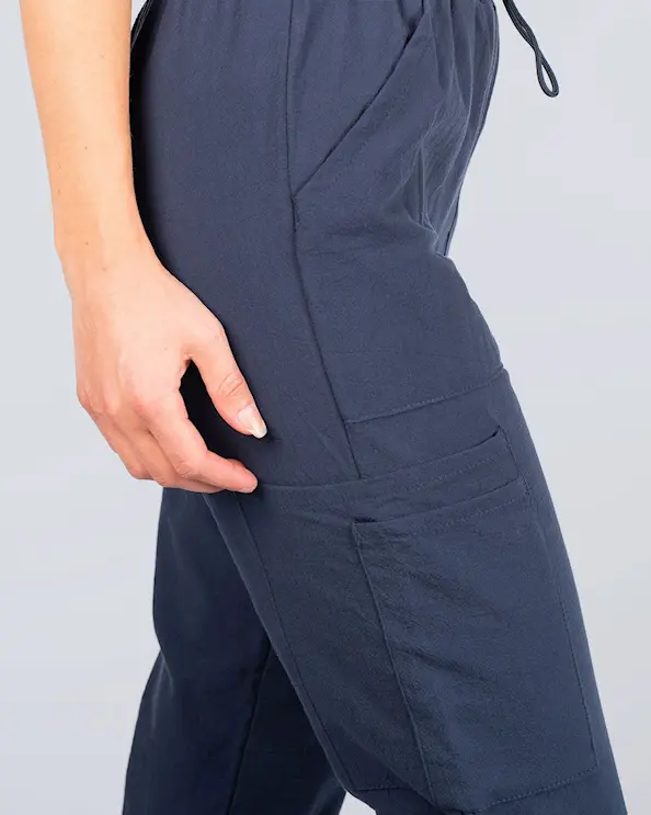 Hejco Crinkle Kari Mørkeblå 3/4 Bukser Unisex