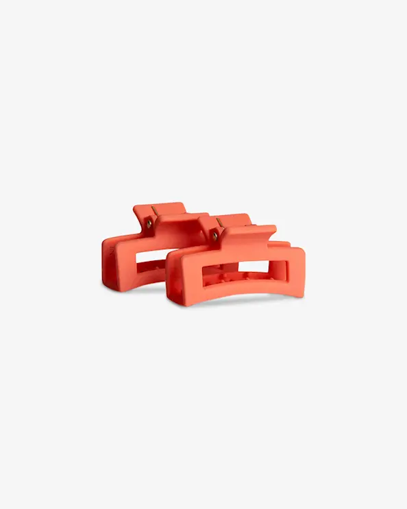 Léonie Hårklämma Mini 2-pack Korall