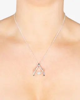 Halsband Ringhållare Silver