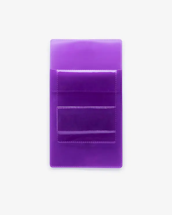 Kynätasku, läpinäkyvä violetti