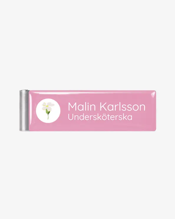 Namnskylt Militärklämma Cotton Candy