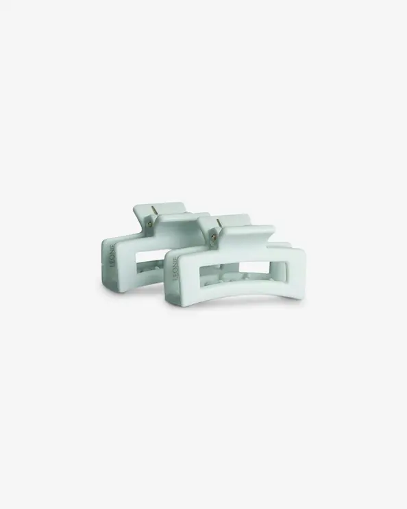 Léonie Hårklämma Mini 2-pack Mint Grön