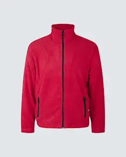 ID Identity Cardigan Microfleece Herr Röd