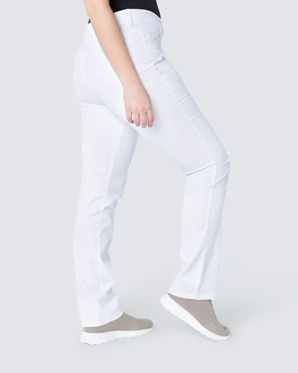South West Nova Hvit Slim-fit Bukse Dame