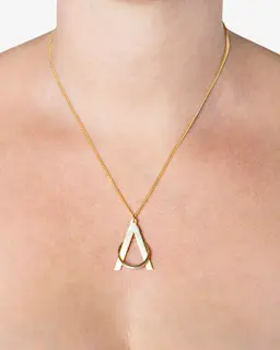 Halsband Ringhållare Lambda Guld