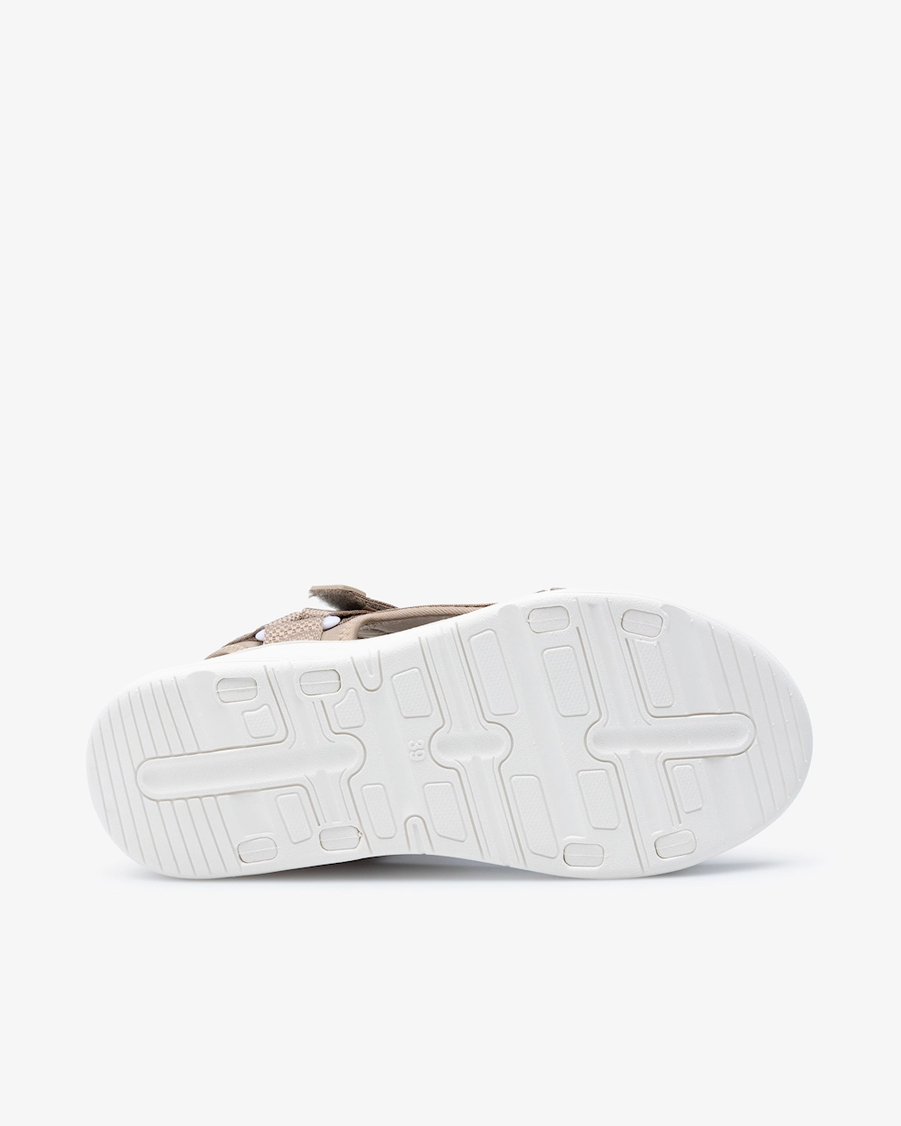Beez Zen Velcro Sandal  Beige